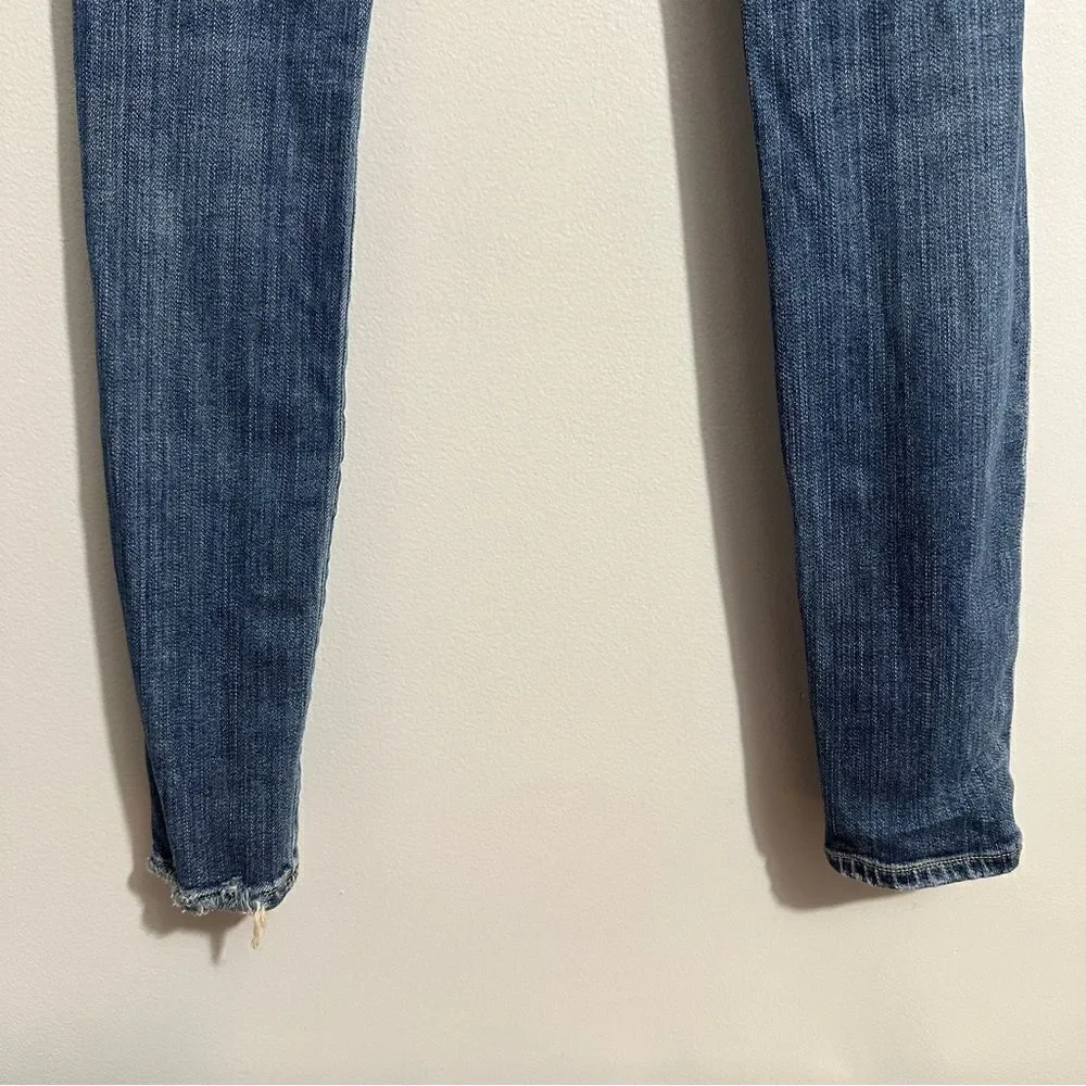 Agolde Jeans Womens 25 Blue Denim Distressed Skinny Straight Leg Casual Bottoms